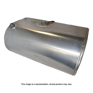 105 Gallon Aluminum D-Shape Diesel Tank - 61" L x 25" W x 19" H