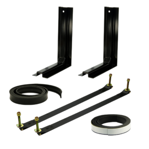 2-Piece Mounting Kit with 19.75" D x 14.75" H L-Brackets & Steel Straps