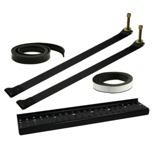 2-Piece Mounting Kit with Steel Straps & Perforated Steel Step