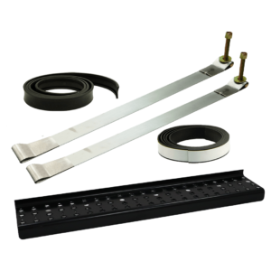 2-Piece Mounting Kit with SS Straps & Perforated Steel Step