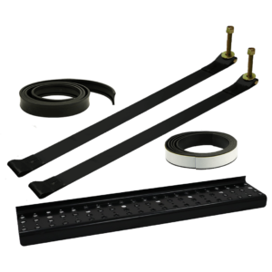 2-Piece Mounting Kit with Steel Straps & Perforated Steel Step
