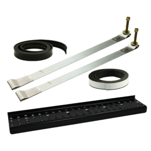 2-Piece Mounting Kit with SS Straps & Perforated Steel Step