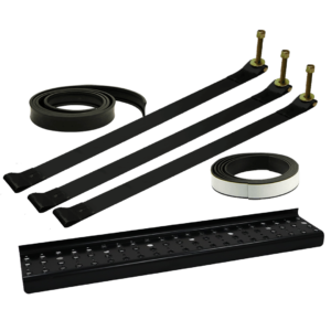 3-Piece Mounting Kit with Steel Straps & Perforated Steel Step