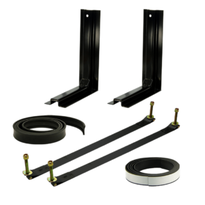 2-Piece Mounting Kit with 17" D x 21.75" H L-Brackets & Steel Straps