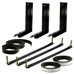 3-Piece Mounting Kit with 19.75″ W x 27.25″ H L-Brackets & Steel Straps