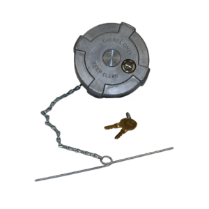 Aluminum Locking <br/> Diesel Fuel Cap - <br/> 4.00" Diameter