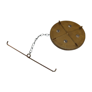 Brass Non-Locking <br/> Diesel Fuel Cap - <br/> 4.25" Diameter
