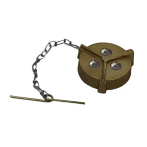 Brass Non-Locking <br/> Diesel Fuel Cap - <br/> 2.00" Diameter