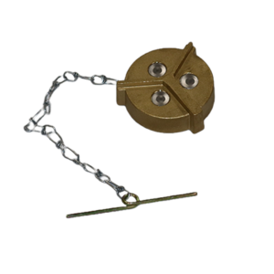 Brass Non-Locking <br/> Diesel Fuel Cap - <br/> 2.00" Diameter