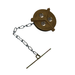 Brass Non-Locking <br/> Diesel Fuel Cap - <br/> 2.125" Diameter