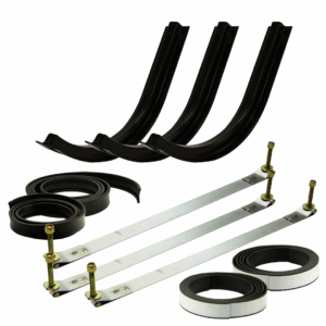 3-Piece Mounting Kit with 24″ Diameter J-Brackets & SS Straps