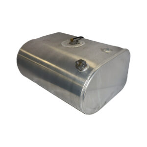 50 Gallon Aluminum D-Shape Diesel Tank - 34.50" L x 25.25" W x 16.50" H